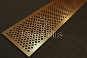 Алюминиевая напольная решетка под бронзу