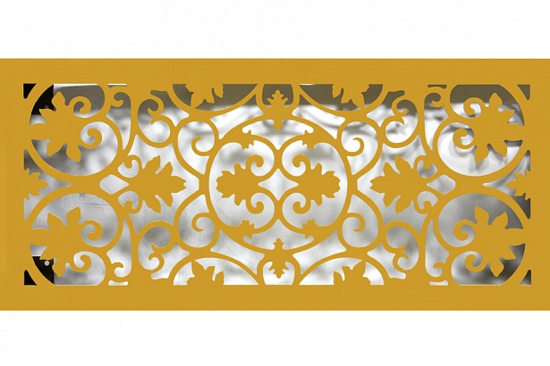 Желтая решетка с орнаментом Oak