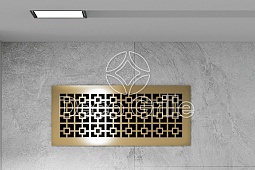 Декоративная решетка из латуни Соединенные квадраты