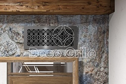 Декоративная решетка из стали с покраской Синус